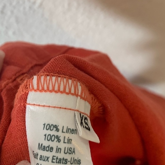 Stark X Coral 100% Linen Lagenlook Top - Picture 6 of 9